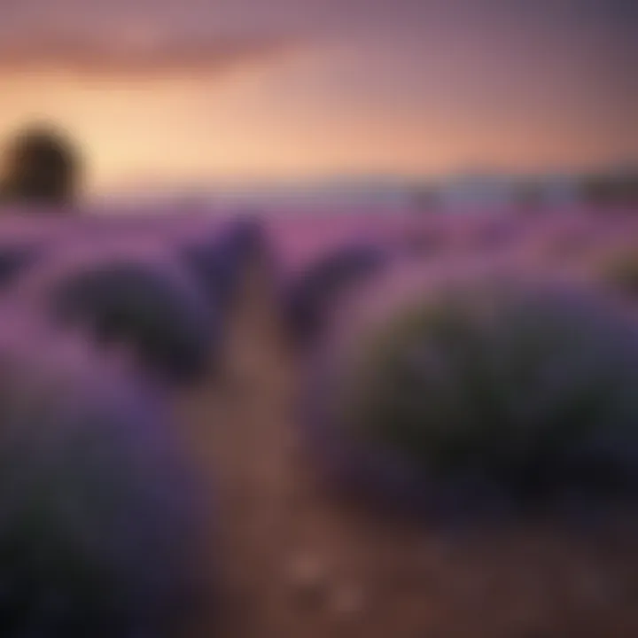 Lavender Serenity at Dusk