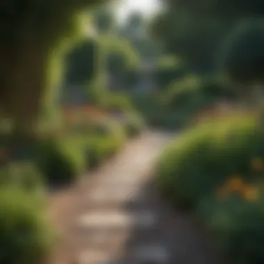 Lush Green Garden Border