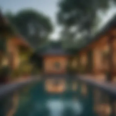 Serenity Spa Pool Tranquil outdoor spa pool surrounded by lush greenery