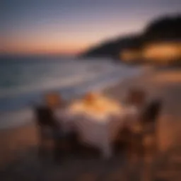 Candlelit Dinner on Private Beach