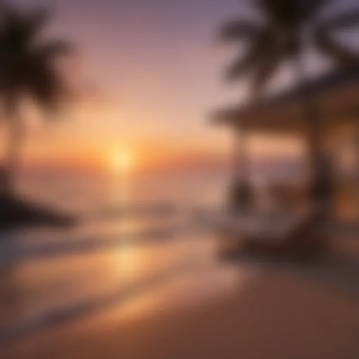 Luxurious Beachfront Villa at Sunset