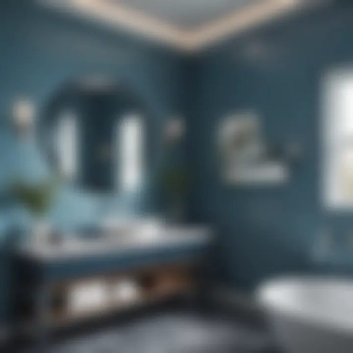 Luxurious Blue Tones for Bathroom Decor