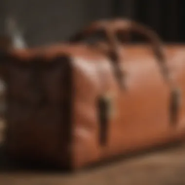 Luxury Leather Travel Bag in Classic Brown