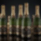 Exquisite Label Designs of French Champagne Bottles Luxurious French Champagne Bottles with Ornate Labels