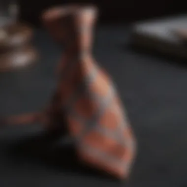 Opulent silk tie in rich tones