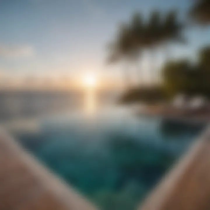 Serene Infinity Pool With Ocean Views
