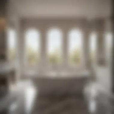 Exquisite Reflections Exquisite Reflections: A bathtub surrounded by elegant marble accents