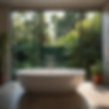 Serenity Oasis Serenity Oasis: A bathtub overlooking a serene garden view