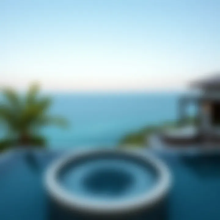 Serene Spa Retreat with Ocean Views Lavish spa retreat offering serene views over the ocean