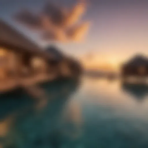 Luxurious Overwater Bungalow at Sunset