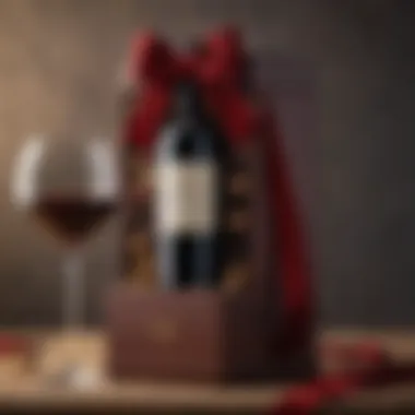 Luxurious Red Wine Hamper with Velvet Bow