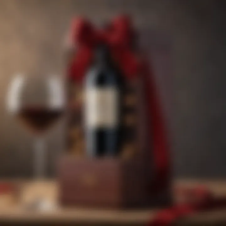 Luxurious Red Wine Hamper with Velvet Bow