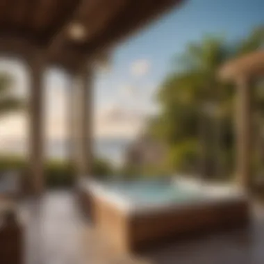 Rejuvenation Oasis: Spa Retreat with Miami's Coastal Panorama Luxurious spa overlooking Miami's pristine coastline