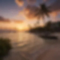 Luxurious Sunset View from Little Harvest Caye