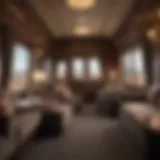 Luxurious Train Cabin Interior with Plush Furnishings