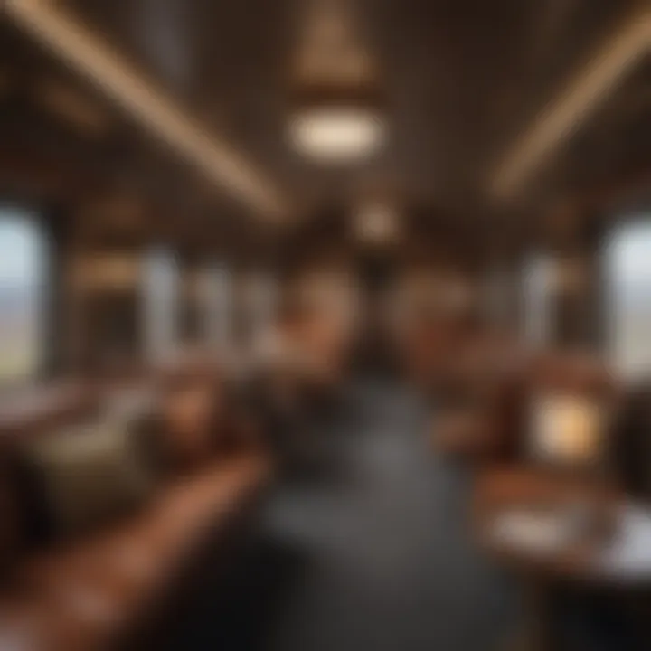 Elegant Lounge Area in Premium Train Service