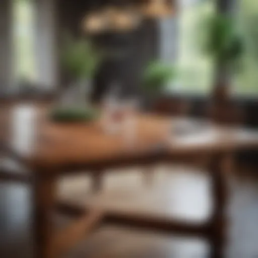 Exquisite Handcrafted Wooden Dining Table