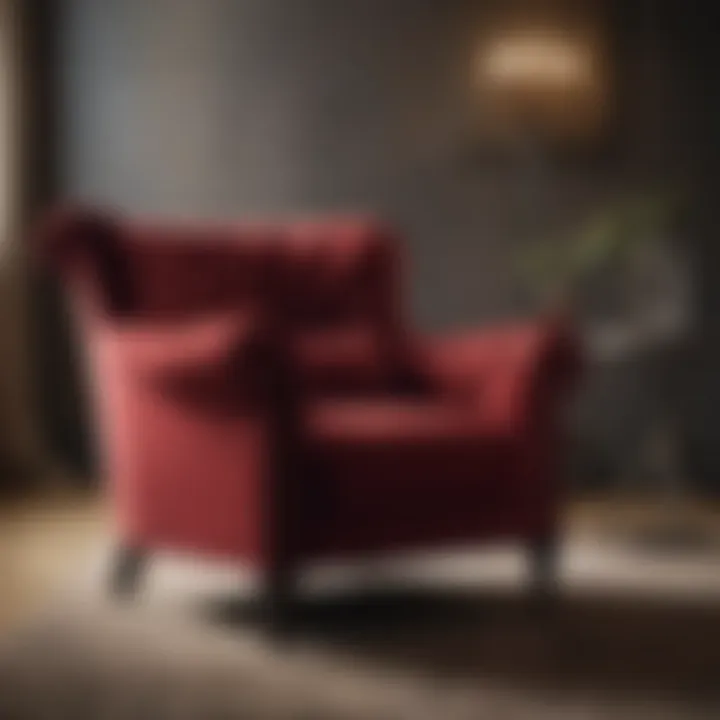 Elegant Velvet Upholstered Armchair