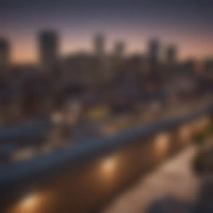 Elegant Rooftop View of Boston Skyline