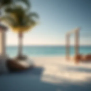 Secluded Serenity: Private Beachfront Retreat Private beach area with elegant sun loungers