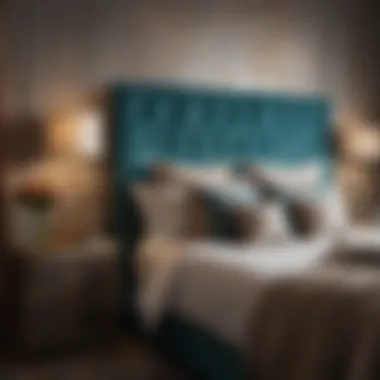 Elegant color palette with rich textiles and art