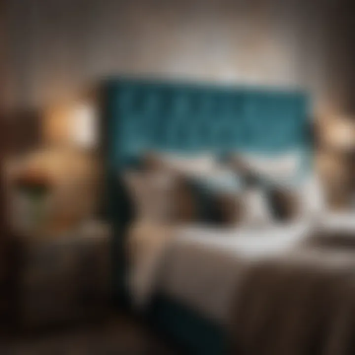 Elegant color palette with rich textiles and art