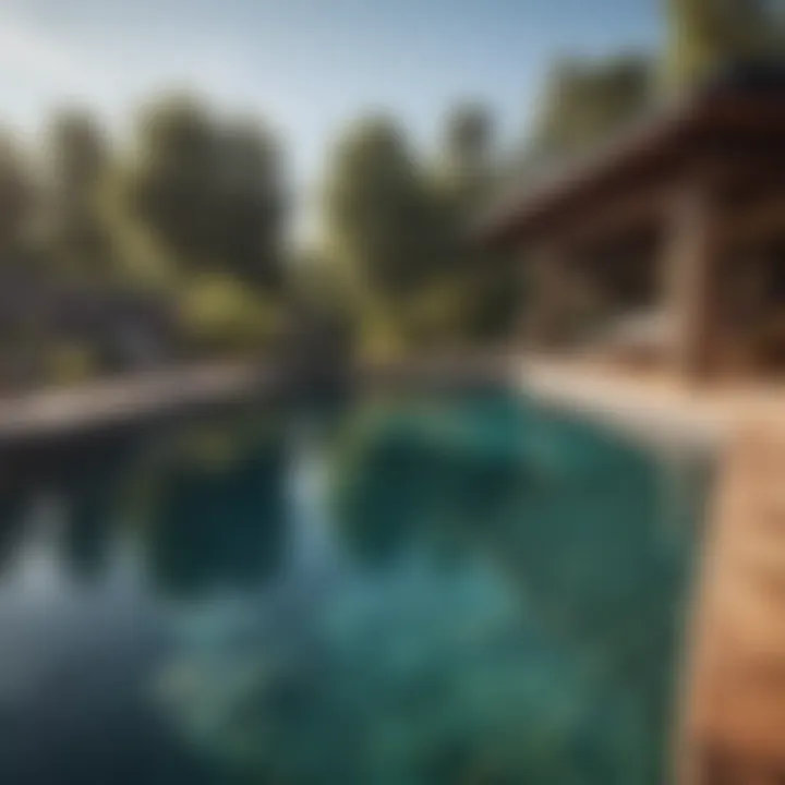Solar-powered pool with innovative eco-friendly technology