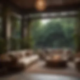 Exquisite Outdoor Lounge Area