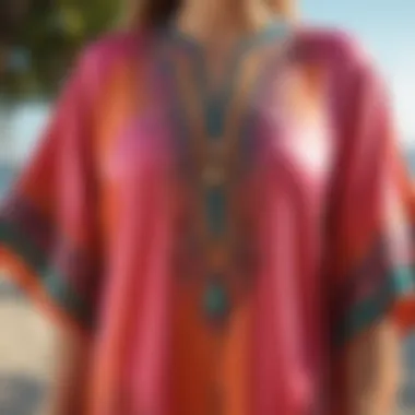 Vibrant Silk Luxurious silk summer caftan in vibrant colors