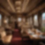 Luxurious Train Cabin with Elegant Decor