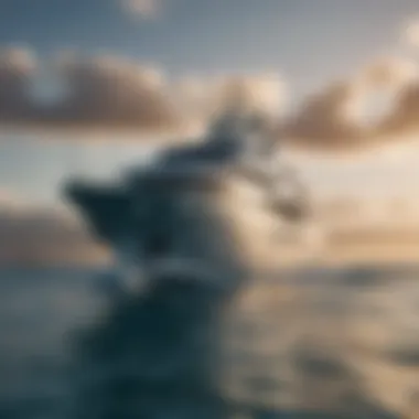 Seafaring Elegance: Luxury Yacht in Clear Waters Luxury Yacht Floating in Crystal Clear Waters