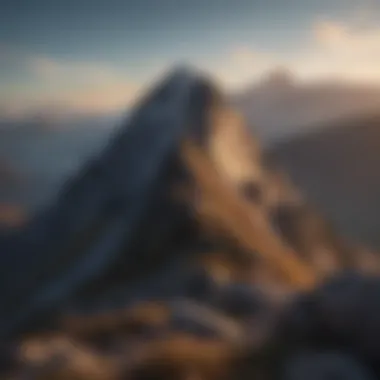 Majestic Mountain Peak in Morning Light Majestic Mountain Peak in Morning Light