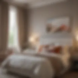 Elegant bedroom featuring a harmonious color palette