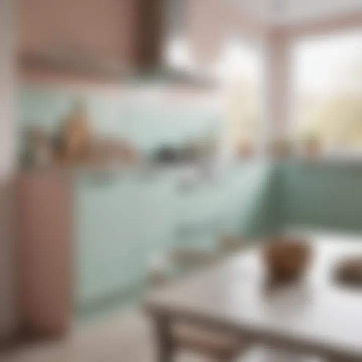 Minimalist Scandinavian Kitchen in Soft Pastels