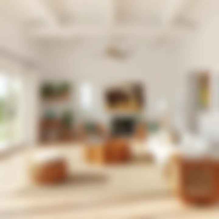 Inviting Summer Living Space Bright and airy living space designed for relaxation, showcasing beautiful decor elements.