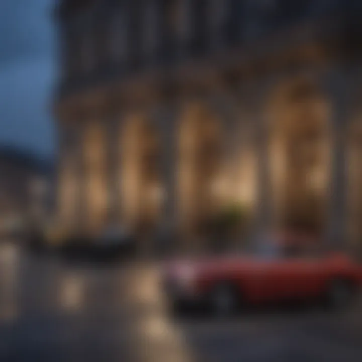 Milanese architecture at dusk