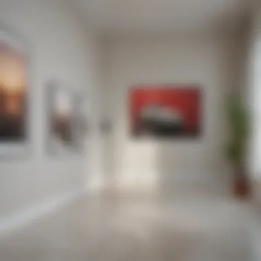 Minimalist Gallery Wall in a Light-Filled Space