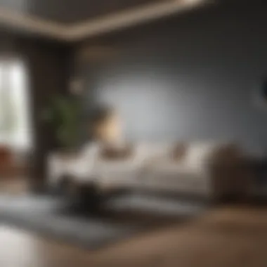Sleek Minimalist Sectional Setup Minimalist sectional design for small living room