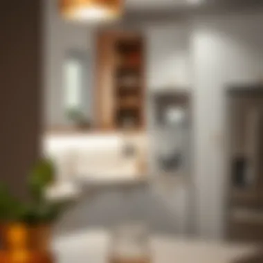 Maximizing Space with Innovative Storage Innovative storage solutions maximizing space in a compact kitchen.