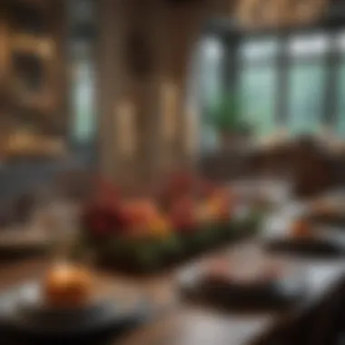 Seasonal Elegance in Dining Table Decor Seasonal dining table setup illustrating festive decor and color schemes.