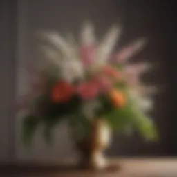 Elegant floral arrangement in a modern vase