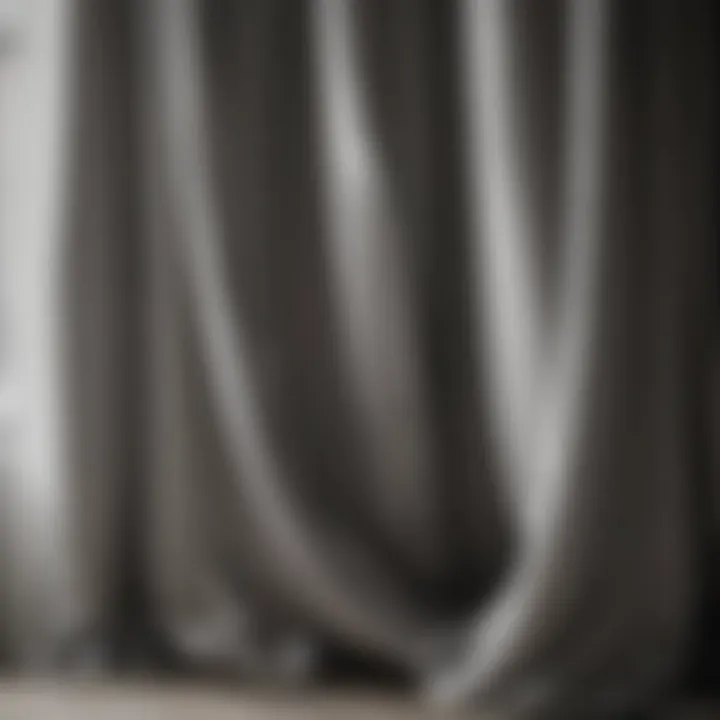 Modern Geometric Patterned Drapes in Monochrome Palette