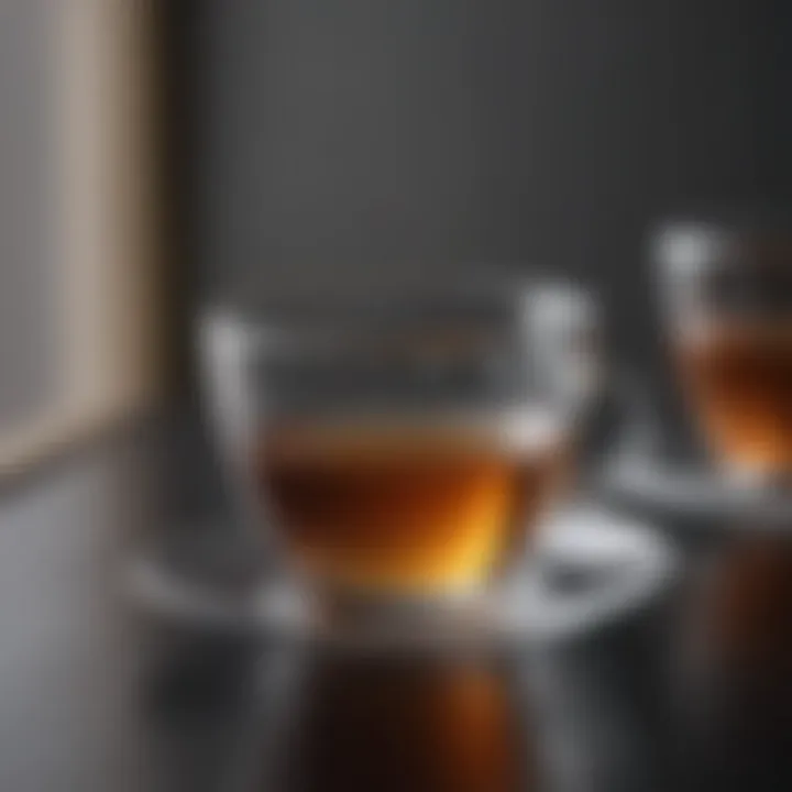 Modern Minimalist Glass Teacup Set