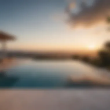 Panoramic Views of Modern Infinity Pool Design Modern Infinity Pool Design with Panoramic Views
