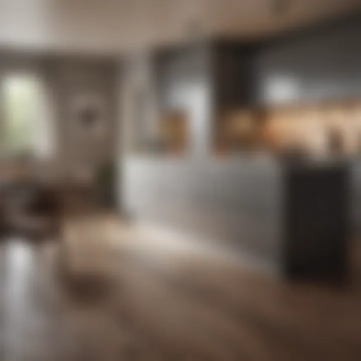 A functional kitchen space highlighting advanced technology integration for enhanced usability.
