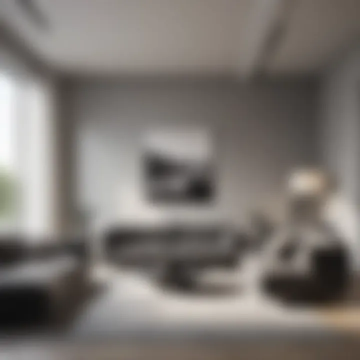 Modern Minimalist Living Room with Monochromatic Palette