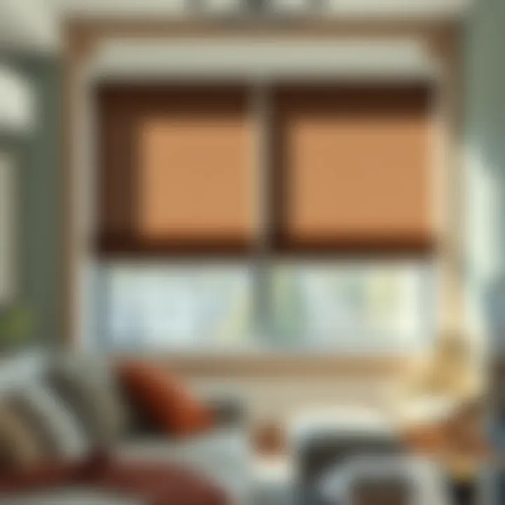 Sleek Simplicity: The Contemporary Appeal of Roller Shades Sleek roller shades in a contemporary interior