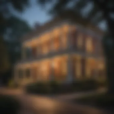 Historic architecture of a Natchez bed and breakfast