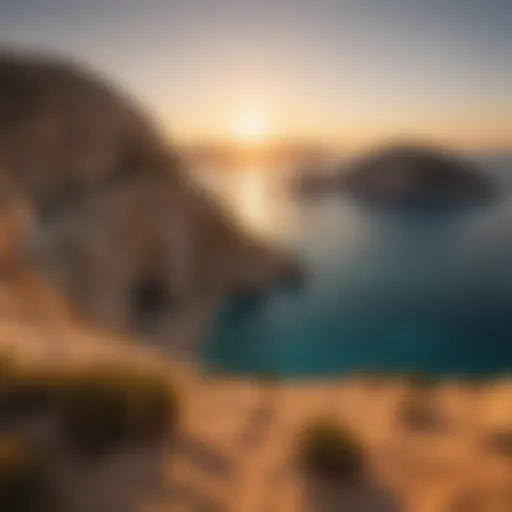 Sunset over Navagio Beach