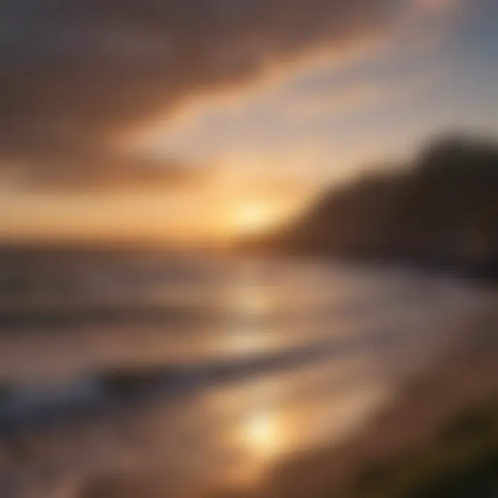 Sunset Over Newport's Scenic Coastline